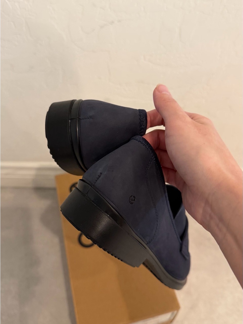 Ecco women's Navy Slip-On Loafers - Picture 2 of 9